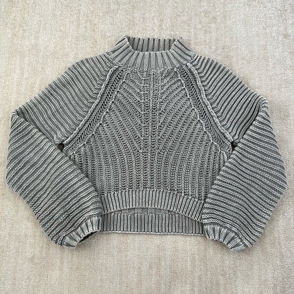 Free People Sweetheart Sweater Cotton Chunky Knit M